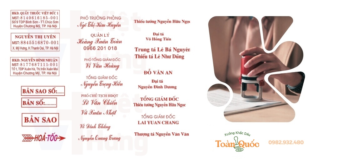 làm con dấu quận hoàn kiếm