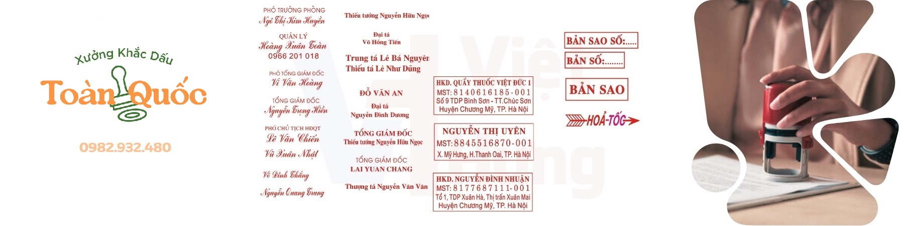 giá làm con dấu tròn tại Xưởng Khắc dấu Toàn Quốc